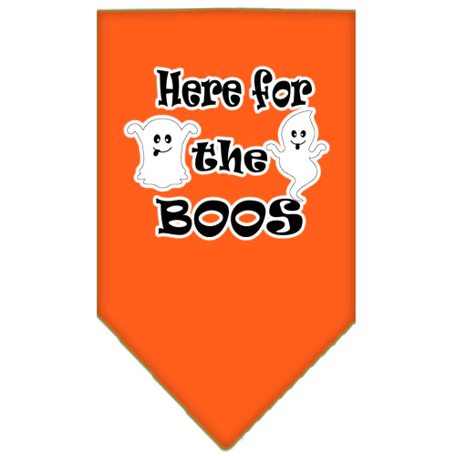 Here for the Boos Screen Print Bandana Orange Large